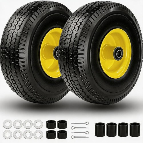 Flat tire and - tire,
