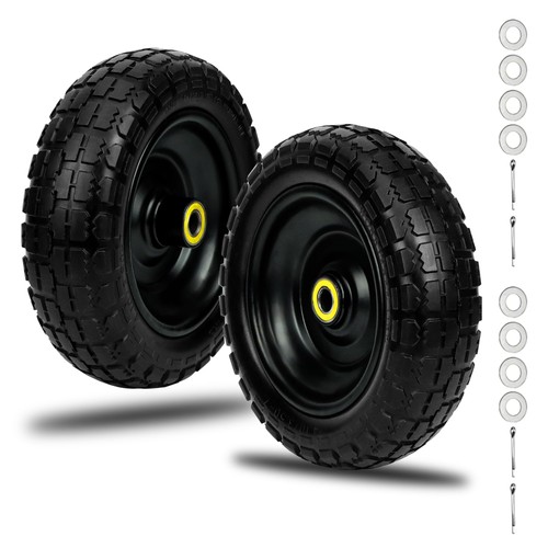 Solid rubber tires - 13",