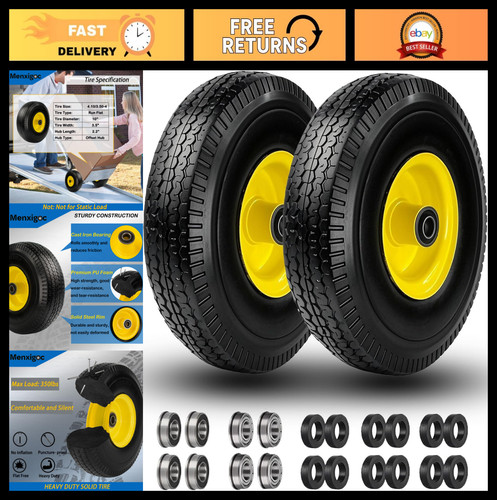 Flat free tire - 4.10/3.50-4",