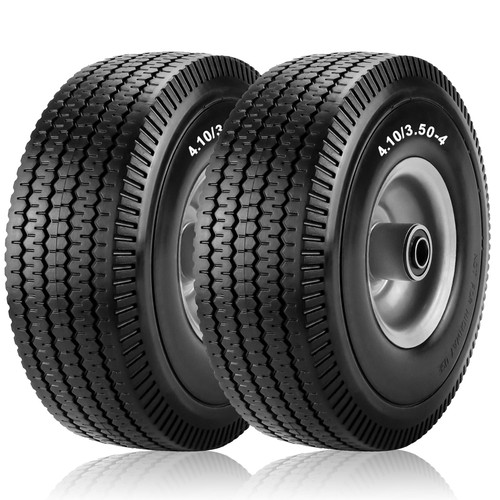 Flat free tire and wheel - 10",